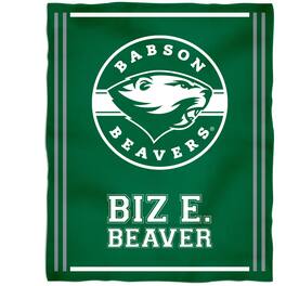 Vive La Fete - Babson Beavers 36'' x 48'' Children's Mascot Plush Blanket - Multicolor