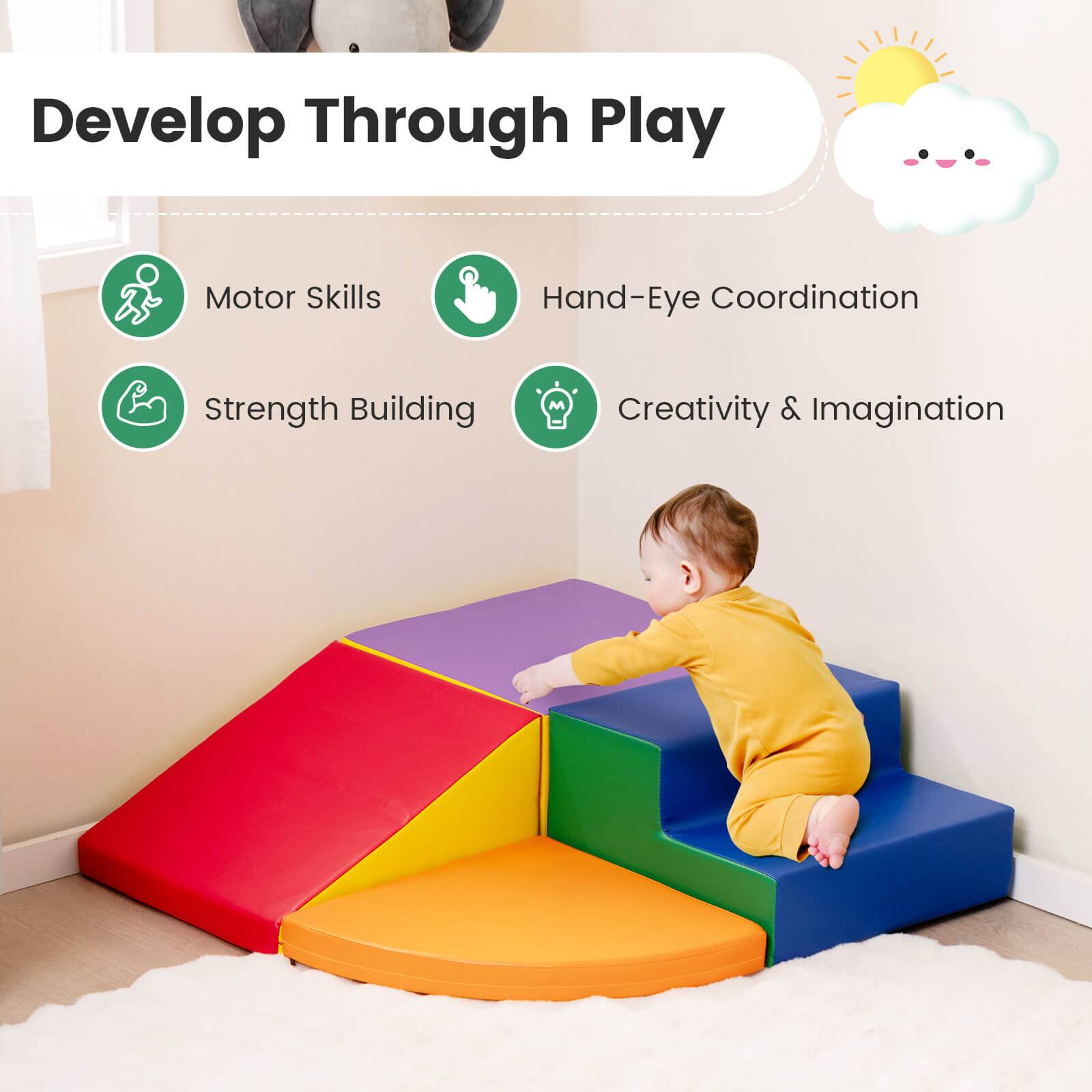 Develop Through Play

- Motor Skills
- Hand-Eye Coordination
- Strength Building
- Creativity & Imagination