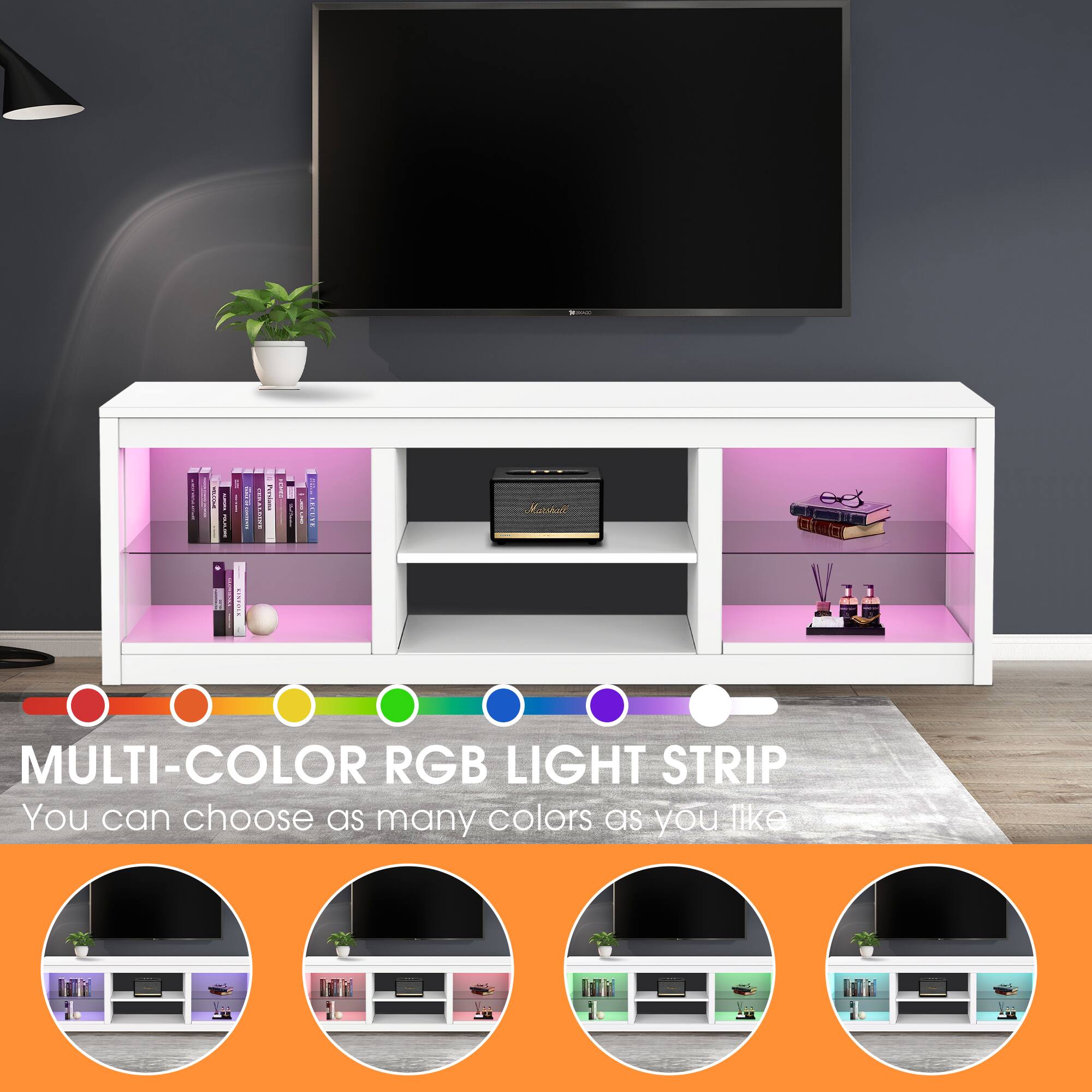 MULTI-COLOR RGB LIGHT STRIP  
You can choose as many colors as you like