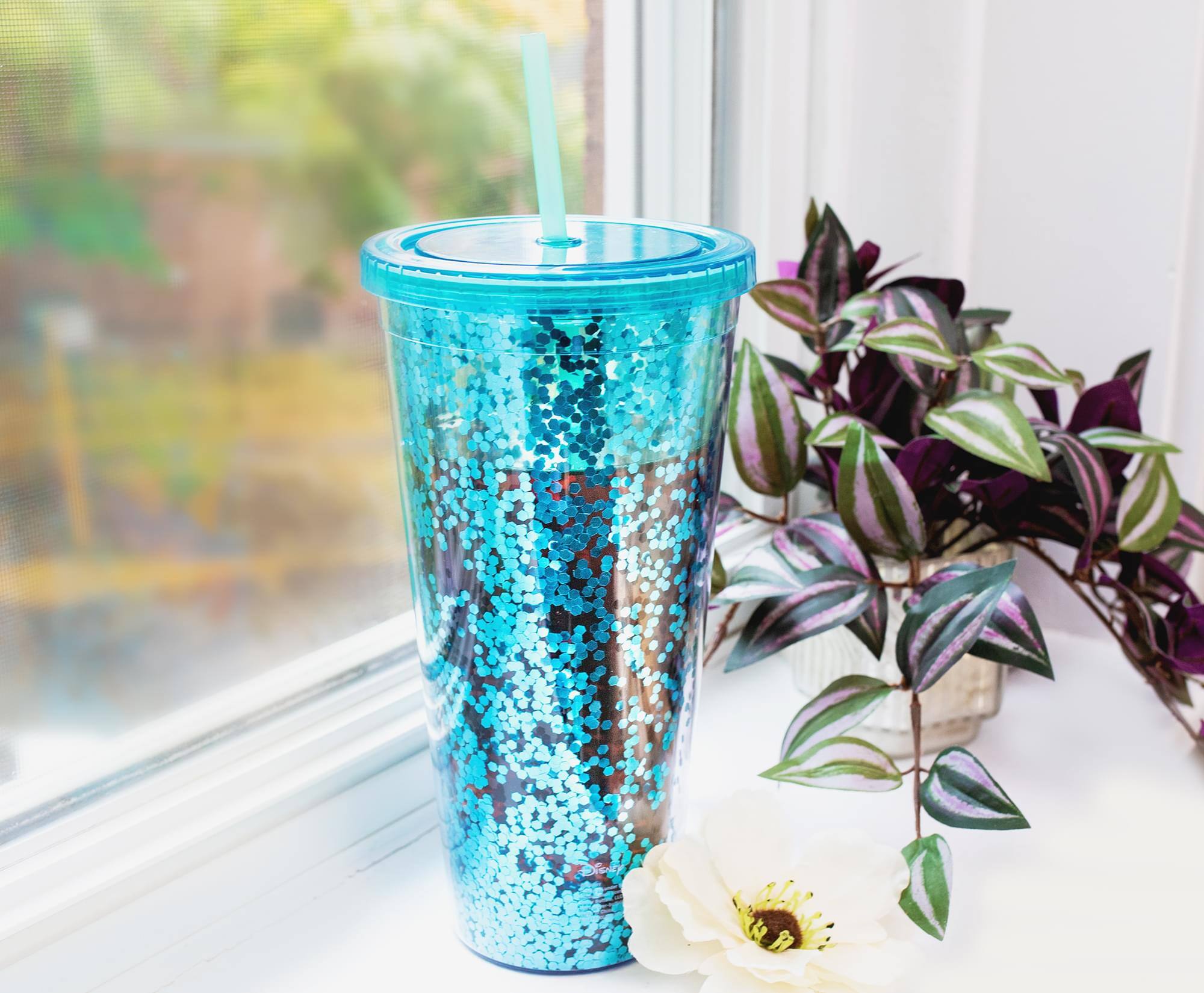 Alt View 4. Silver Buffalo - Disney Lilo & Stitch "Ohana" Carnival Cup with Lid and Straw | Holds 32 Ounces - Blue.