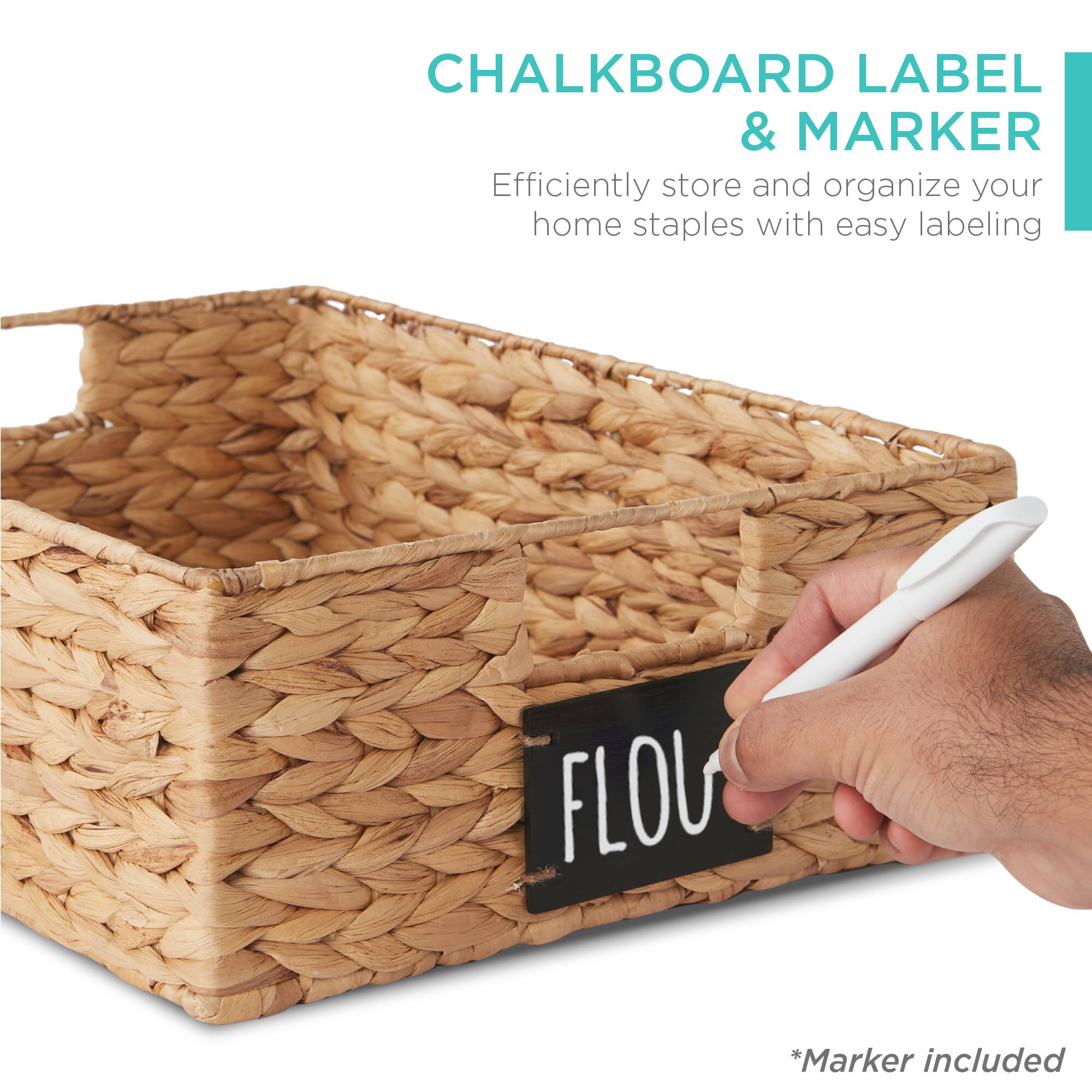 CHALKBOARD LABEL & MARKER

Efficiently store and organize your home staples with easy labeling

*Marker included