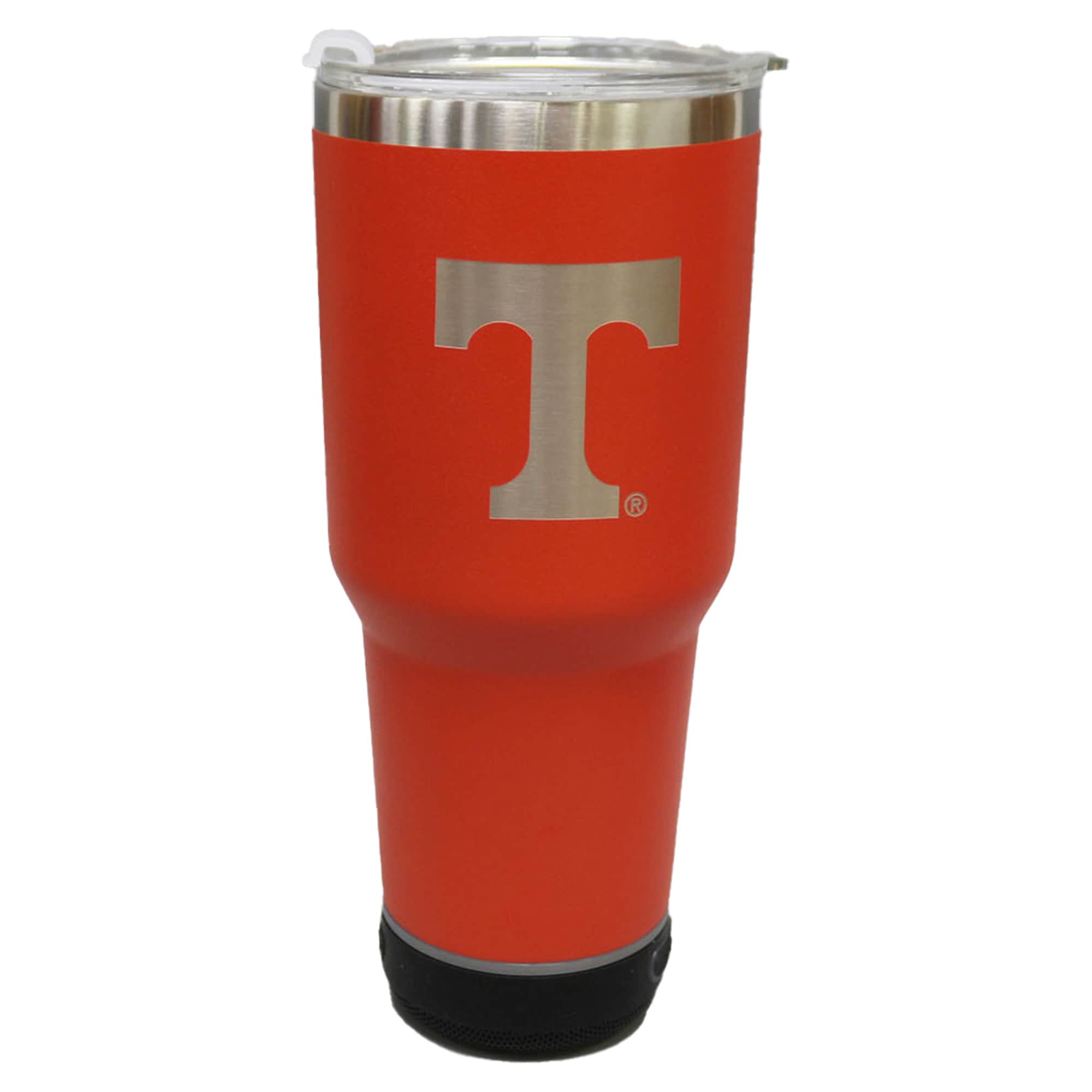 Front. The Memory Company - Tennessee Volunteers 30oz. Stainless Steel LED Bluetooth Tumbler - Multicolor.