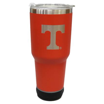 Front. The Memory Company - Tennessee Volunteers 30oz. Stainless Steel LED Bluetooth Tumbler - Multicolor.