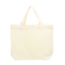 Unique Bargains - Canvas Tote Bag, 10.7"x8.7" Grocery Bag with Handles, Cute Handbag for Birthday Gifts DIY Craft Painting - Beige