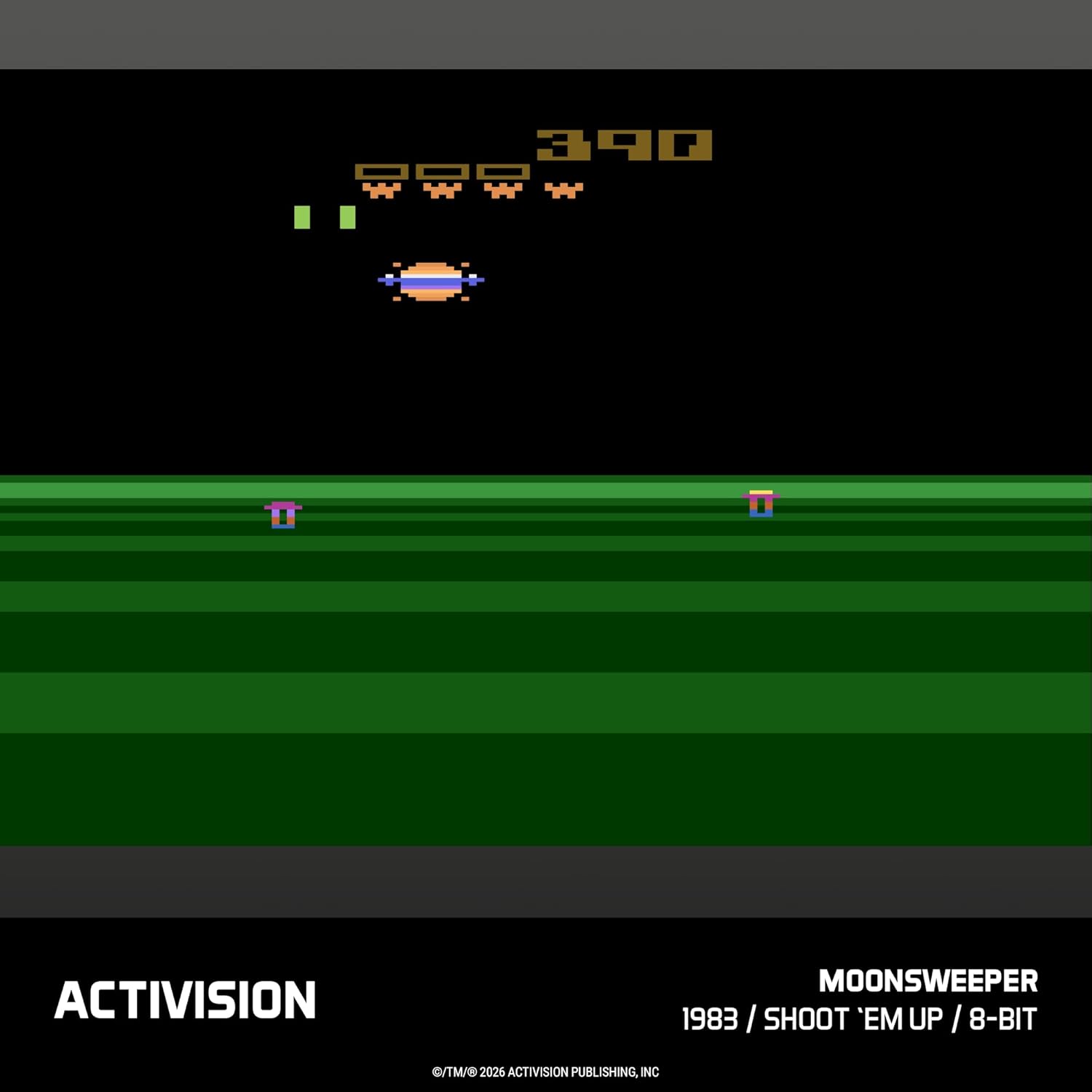 ACTIVISION  
MOONSWEeper  
1983 / SHOOT 'EM UP / 8-BIT  
©TM/© 2026 ACTIVISION PUBLISHING, INC