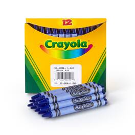 Crayola - Single Color Bulk Crayons, Regular Size, Blue, 12 Count