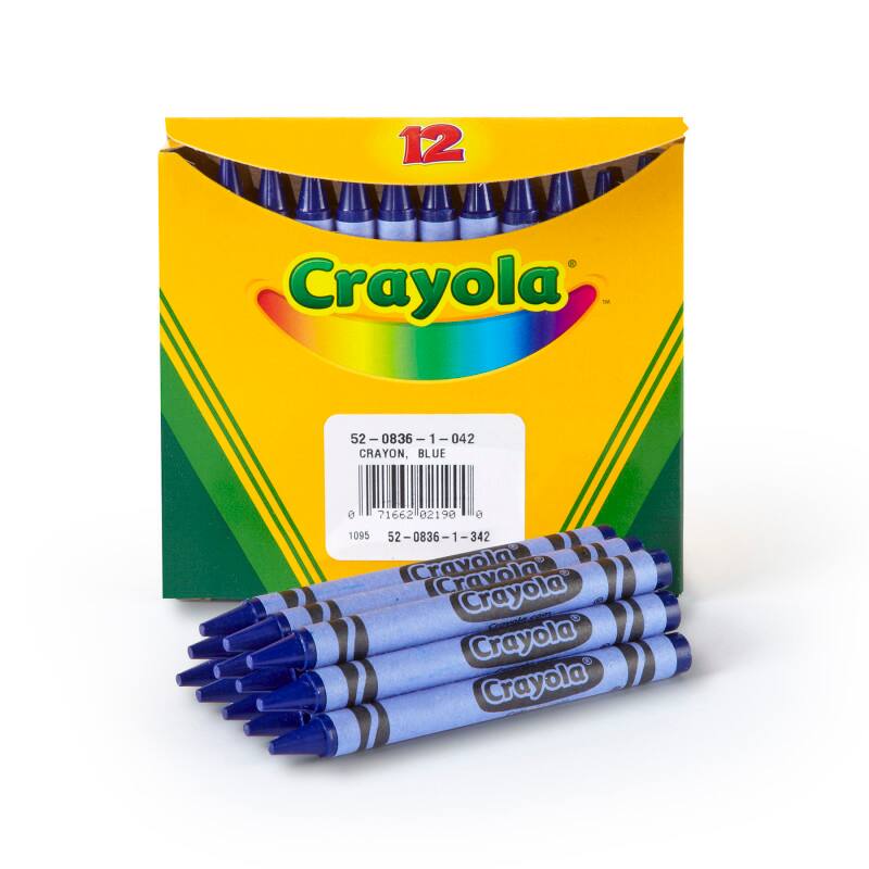 12 Crayola 52-0836-1-042 52-0836-1-042 CRAYON, BLUE 71662 02196 1095 52-0836-1-342 52-0836-1-342 Crayola