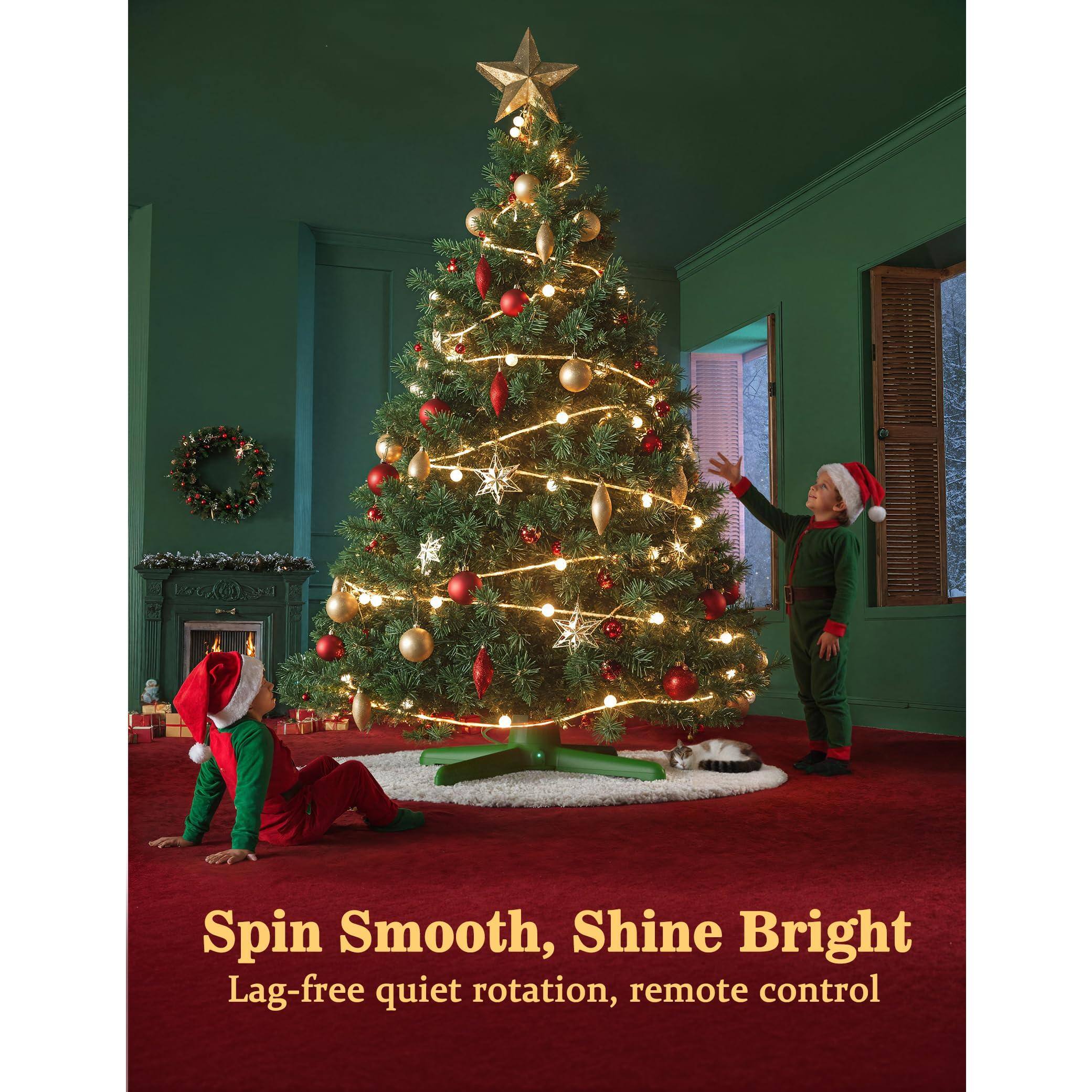 Spin Smooth, Shine Bright  
Lag-free quiet rotation, remote control