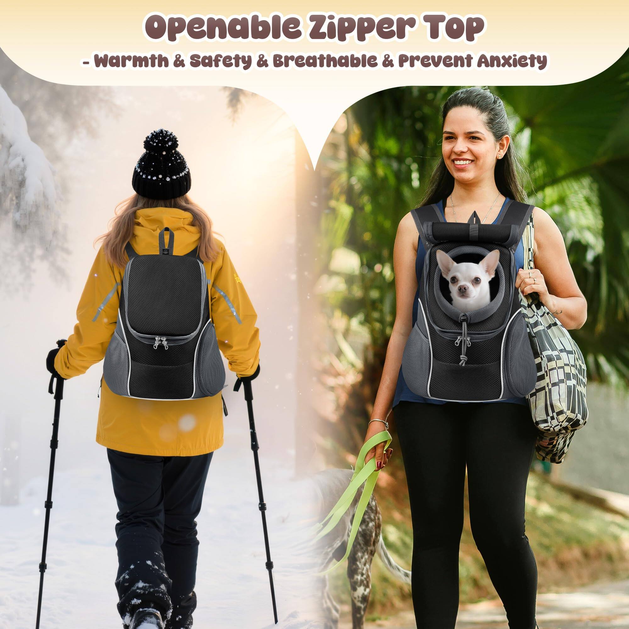 Openable Zipper Top  
- Warmth & Safety & Breathable & Prevent Anxiety