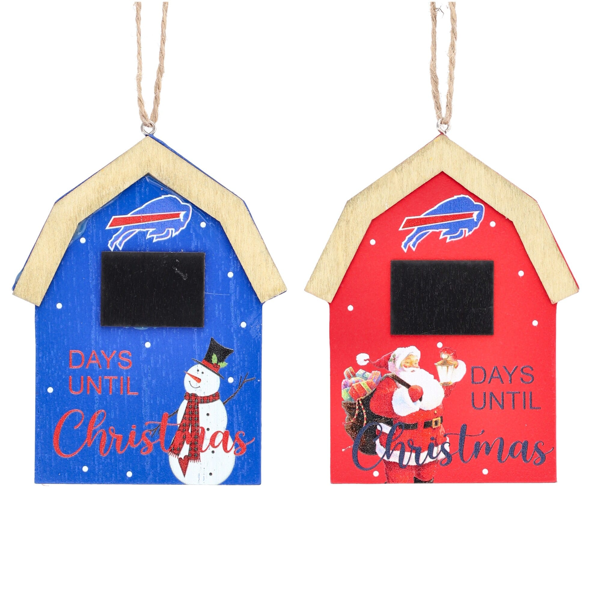The Memory Company - Buffalo Bills 2-Pack Countdown Ornament Set - Multicolor