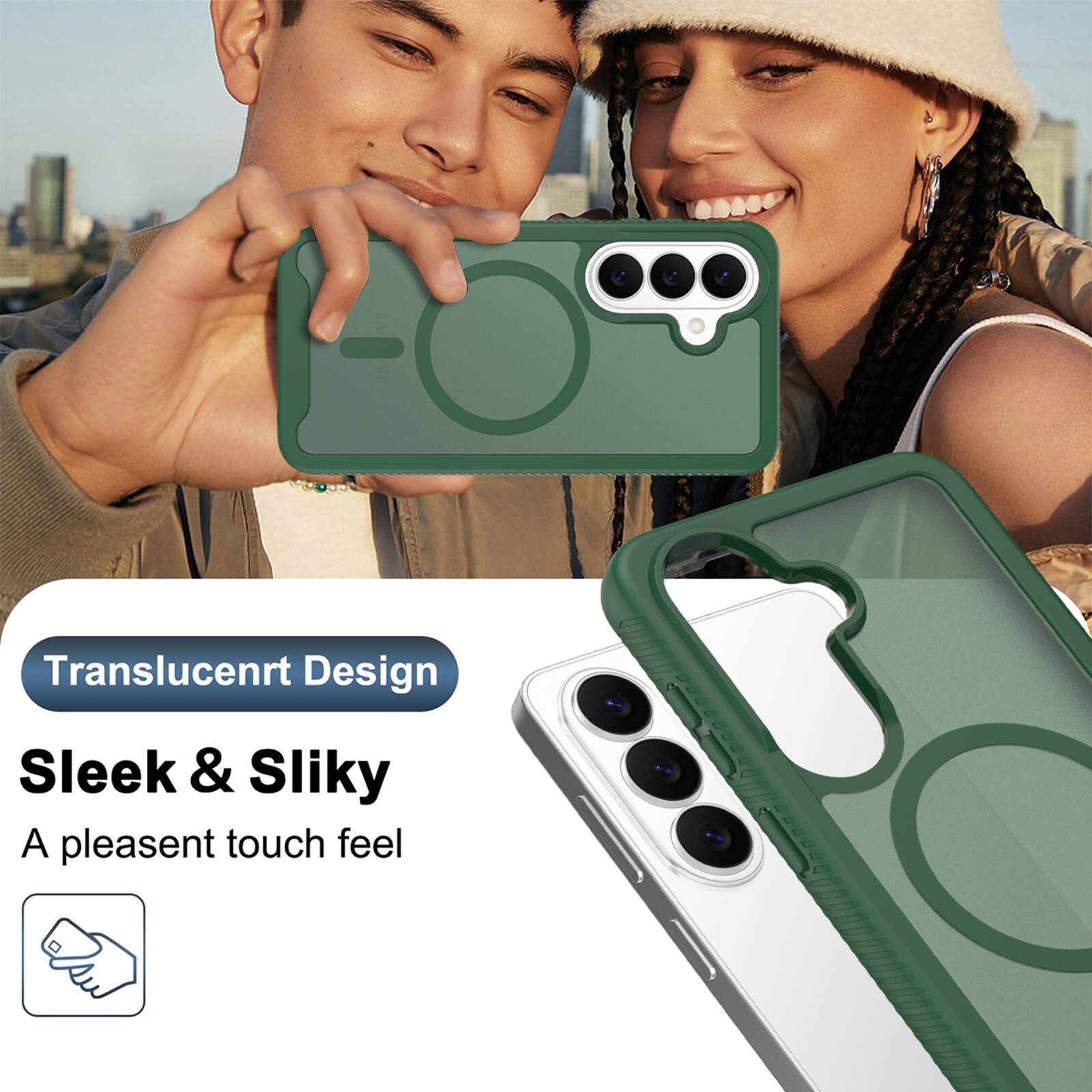 Translucent Design  
Sleek & Silky  
A pleasant touch feel