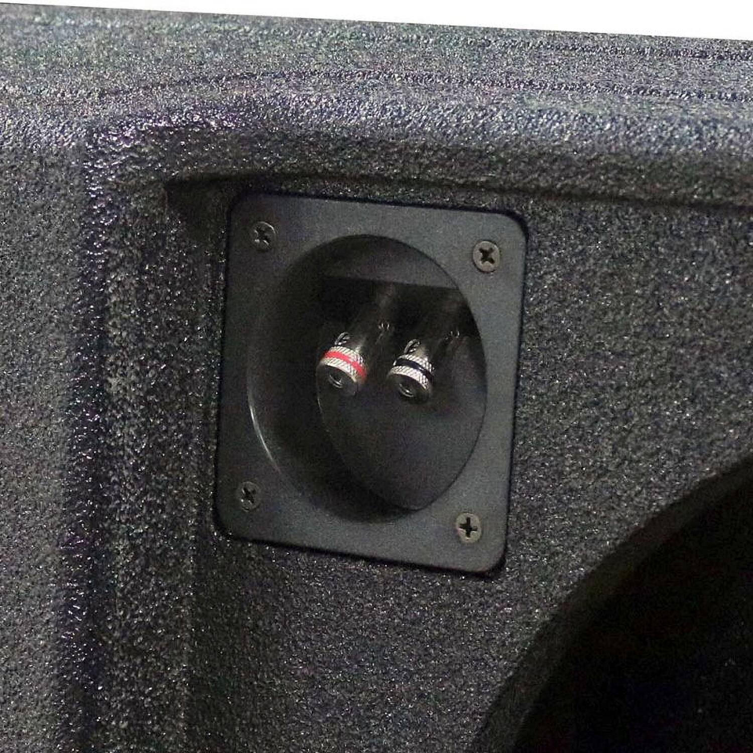 Alt View 5. QPower - QPower Dual 12" Sub Box - Ford F150 SuperCrew 09-26, F250/F350 Super Duty 17-26 - Black.