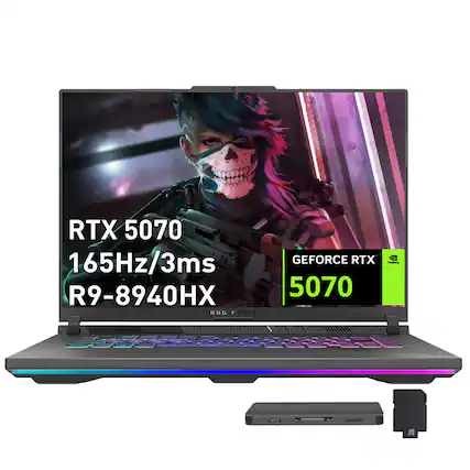 RTX 5070
165Hz/3ms
R9-8940HX
ROG SIRIX
GEFORCE RTX 5070