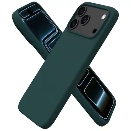 Ornarto - Designed for iPhone 17 Pro Max Case 6.9", Liquid Silicone Soft Gel Shockproof Protective Case - Olive Green