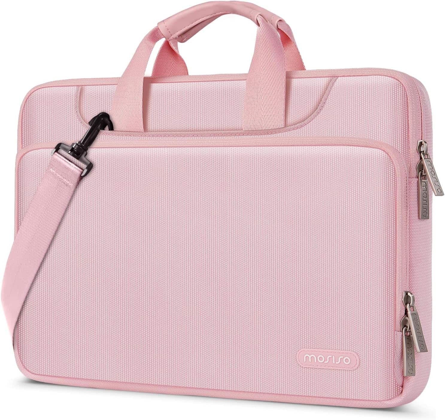 mosiso - 360 Protective Laptop Bag 14 inch, Computer Carrying Case with Shoulder Strap for HP Lenovo Dell ASUS Acer - Pink price history on PriceWatchPro