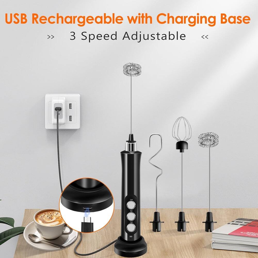 USB Rechargeable with Charging Base  
3 Speed Adjustable