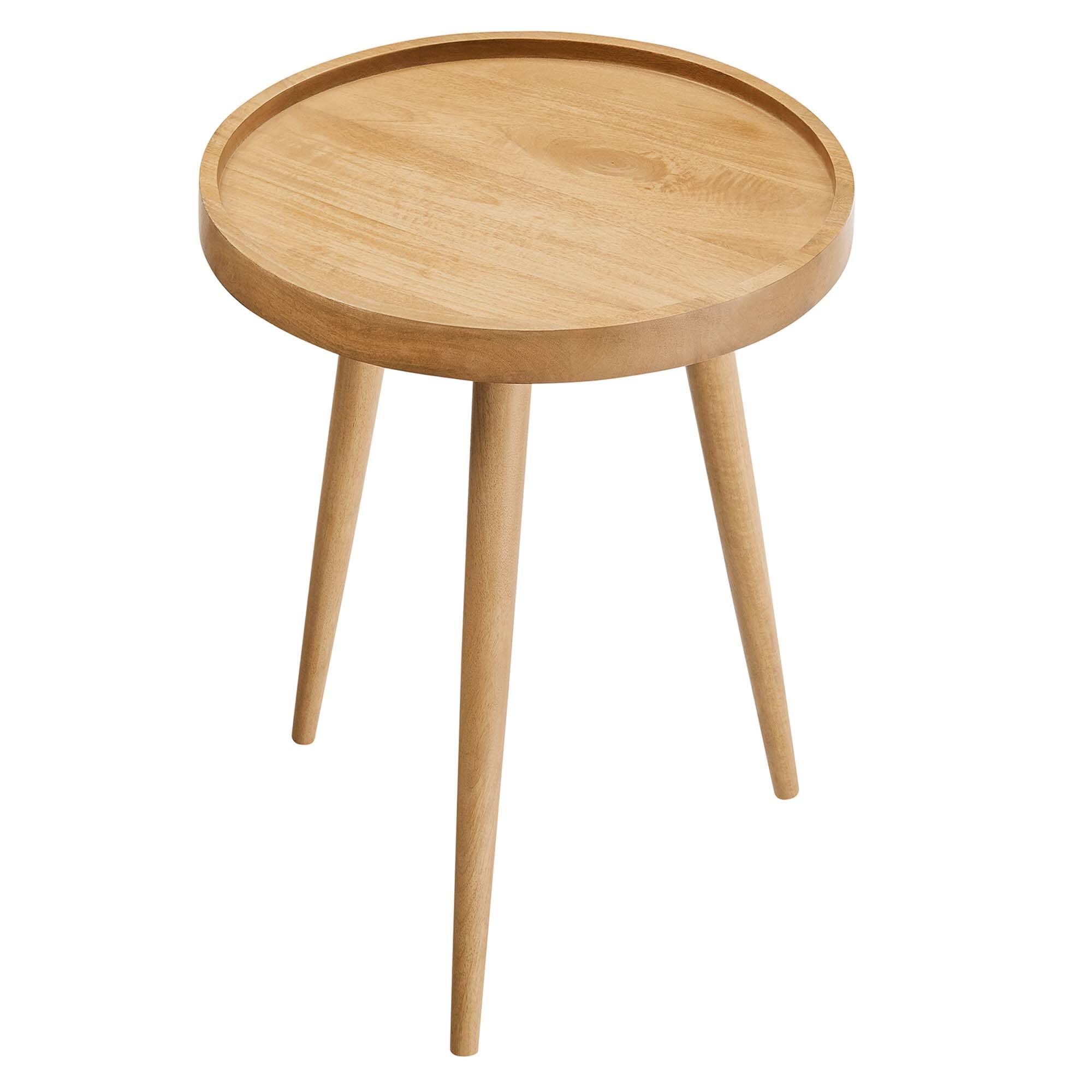 Alt View 2. Modway - Chiro Round Wood Side Table by Modway - Natural.