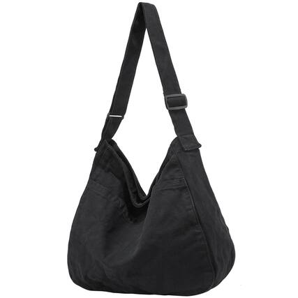Front. Vulpecula Spade - Canvas Tote Bag Casual Hobo Crossbody Shoulder Bag for Women and Men Large Purse Messenger Bag Travel Work - 0-black.