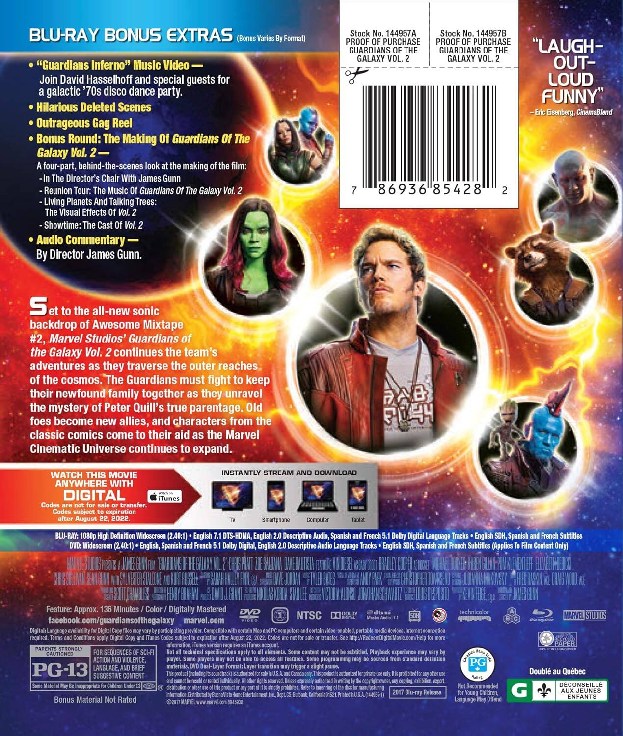 Alt View 1. Guardians of the Galaxy Vol. 2   - BLU-RAY.