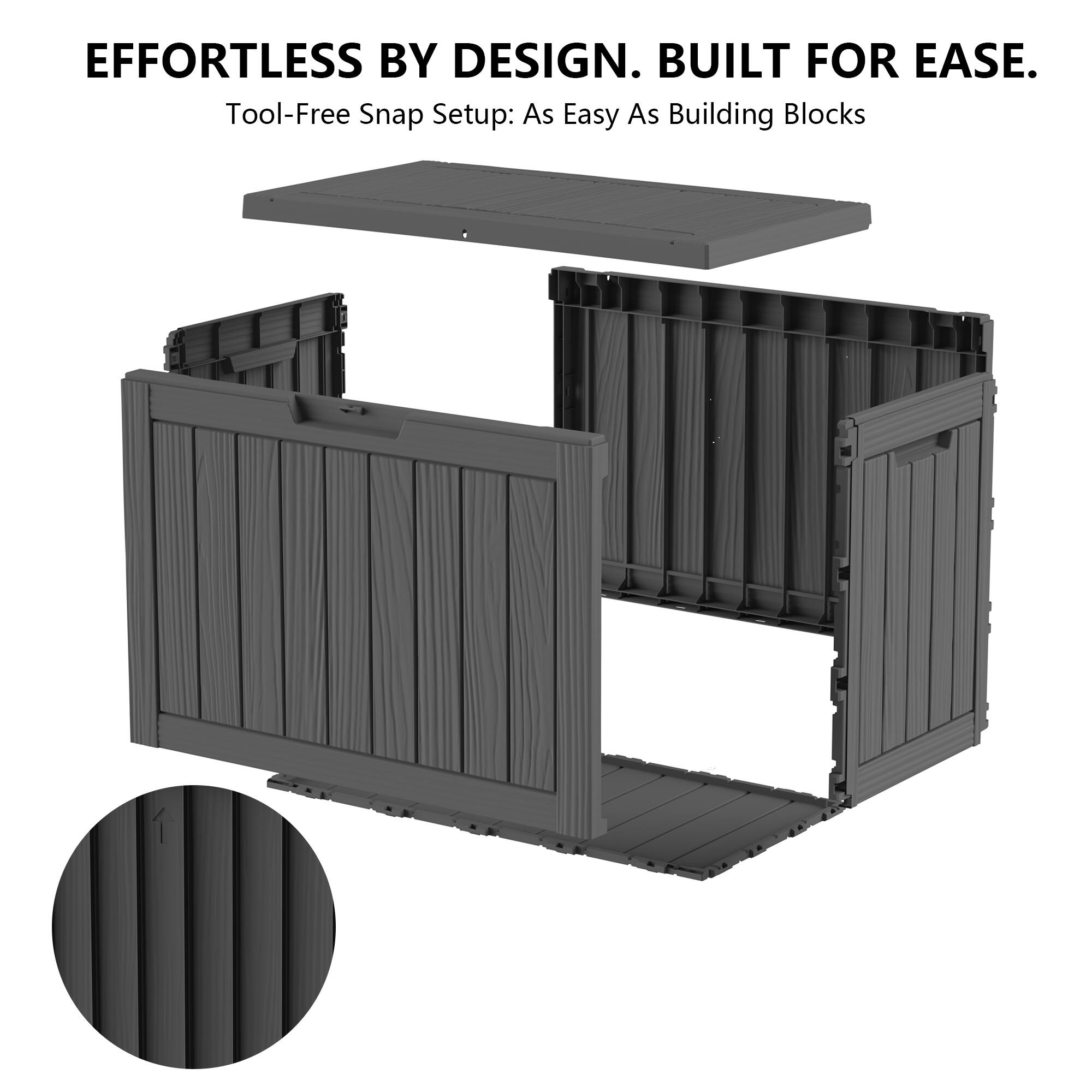 EFFORTLESS BY DESIGN. BUILT FOR EASE.  
Tool-Free Snap Setup: As Easy As Building Blocks