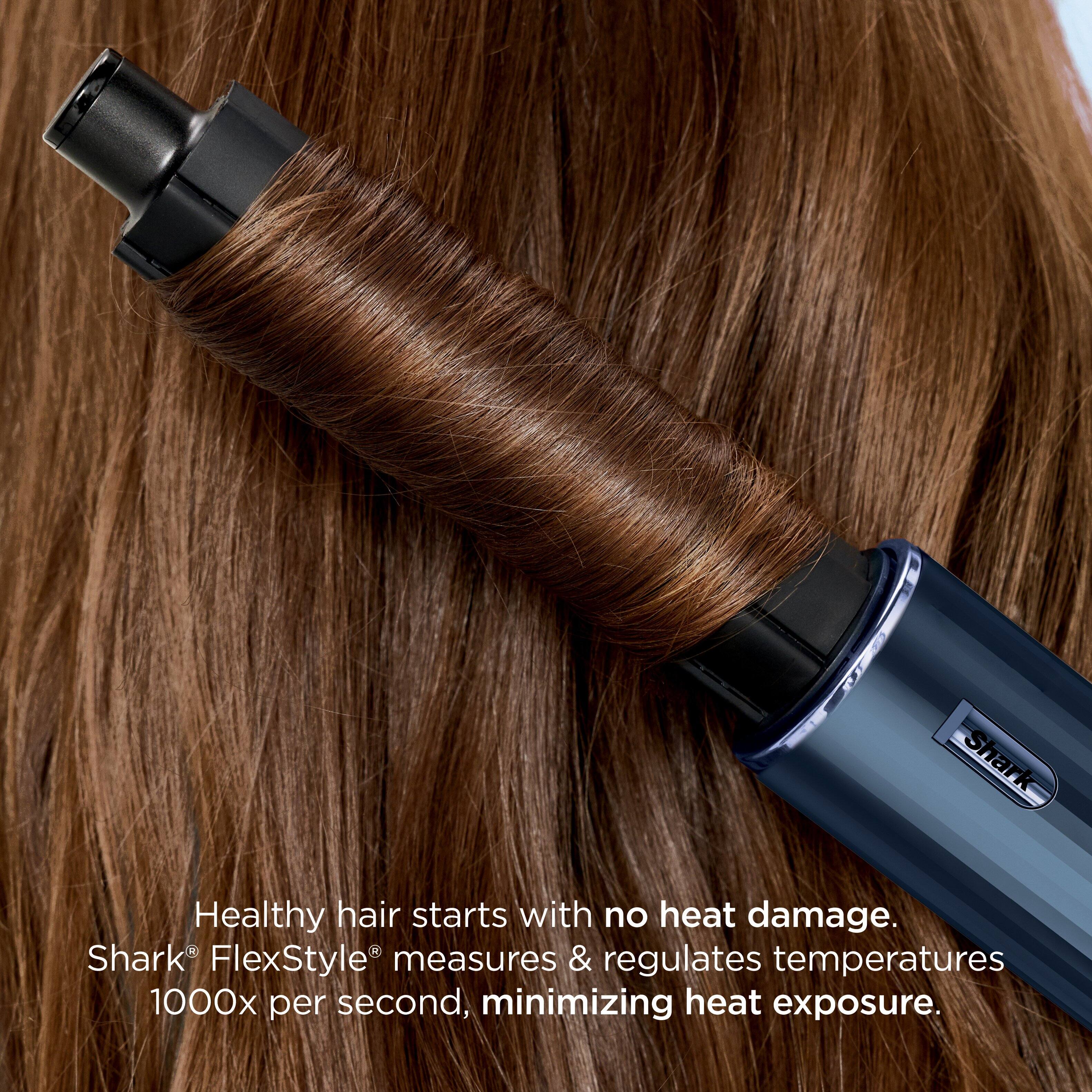 Healthy hair starts with no heat damage.  
Shark® FlexStyle® measures & regulates temperatures 1000x per second, minimizing heat exposure.