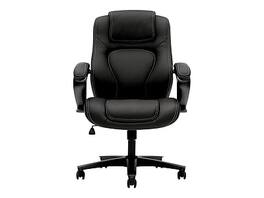 HON - High-Back Chair, Fixed Arms, Vinyl (BSXVL402EN11) - Black