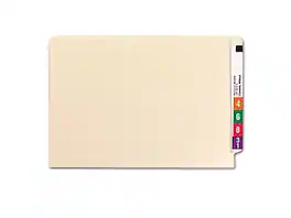 Smead - Shelf-Master End Tab File Folder, Straight Cut, Legal Size, 100/Box (27110) - Manila