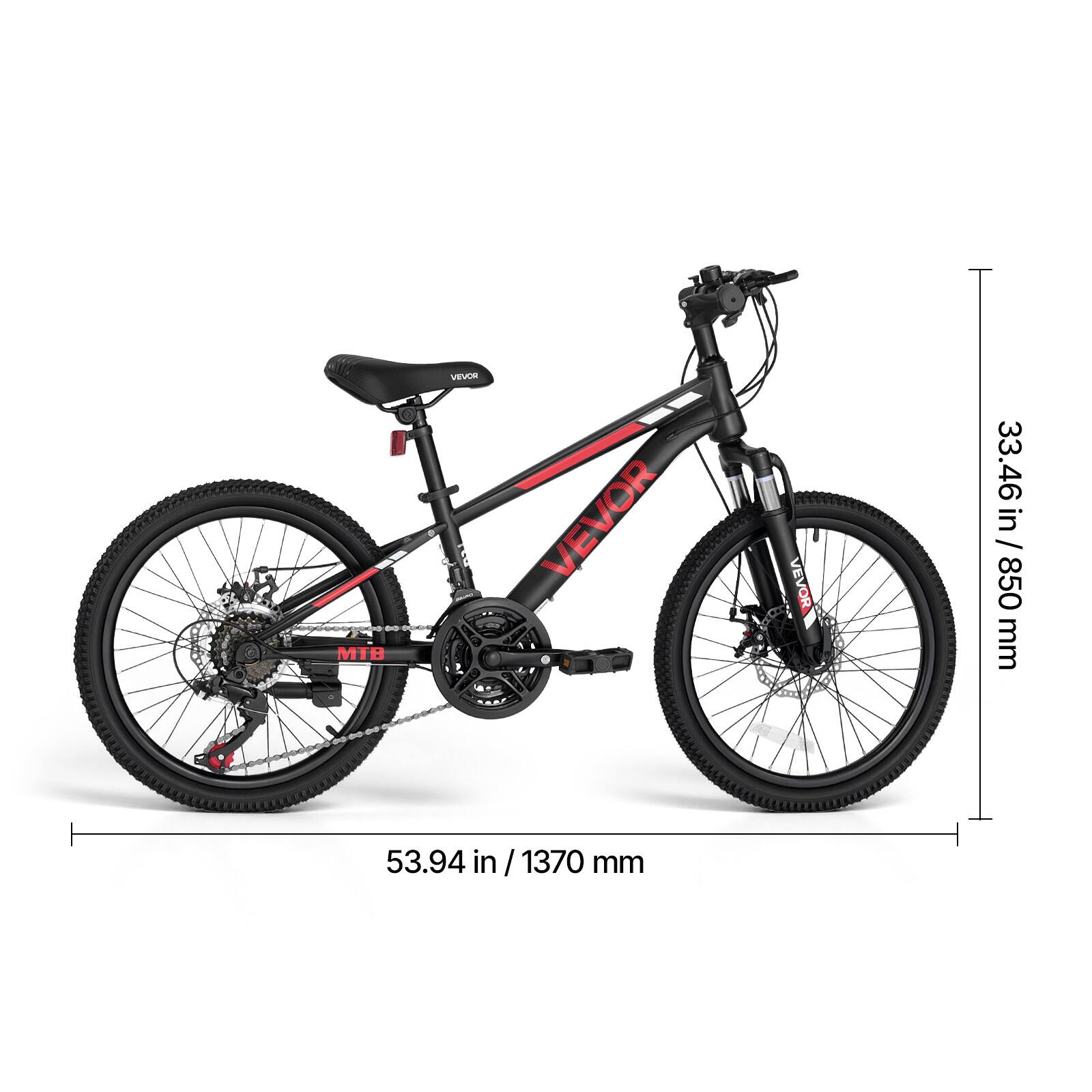 VEVOR

VEVOR DO come MTB 53.94 in / 1370 mm

in 33.46 33.46 in / 850 mm