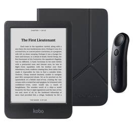 Kobo - Clara BW eReader with Black Remote Bundle - 2024 - Black SleepCover