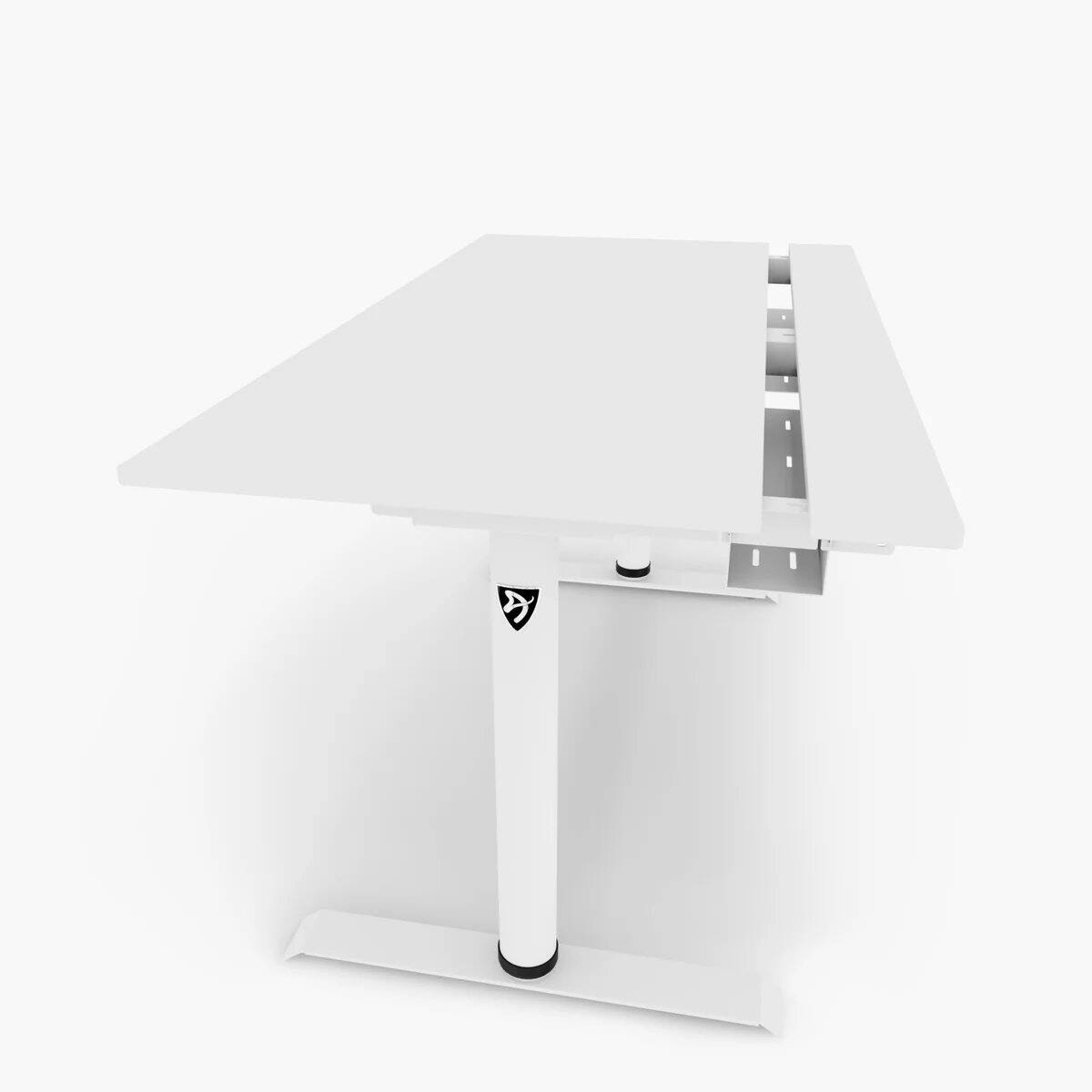 Back. Arozzi - Arena Nordico Electric Standing Desk - White - White.