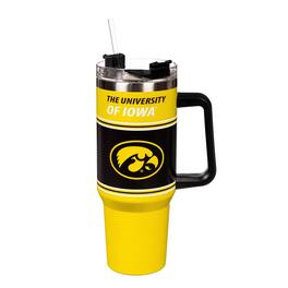 Evergreen Enterprises - Iowa Hawkeyes 40oz. Stainless Steel Canyon Cup with Straw - Multicolor
