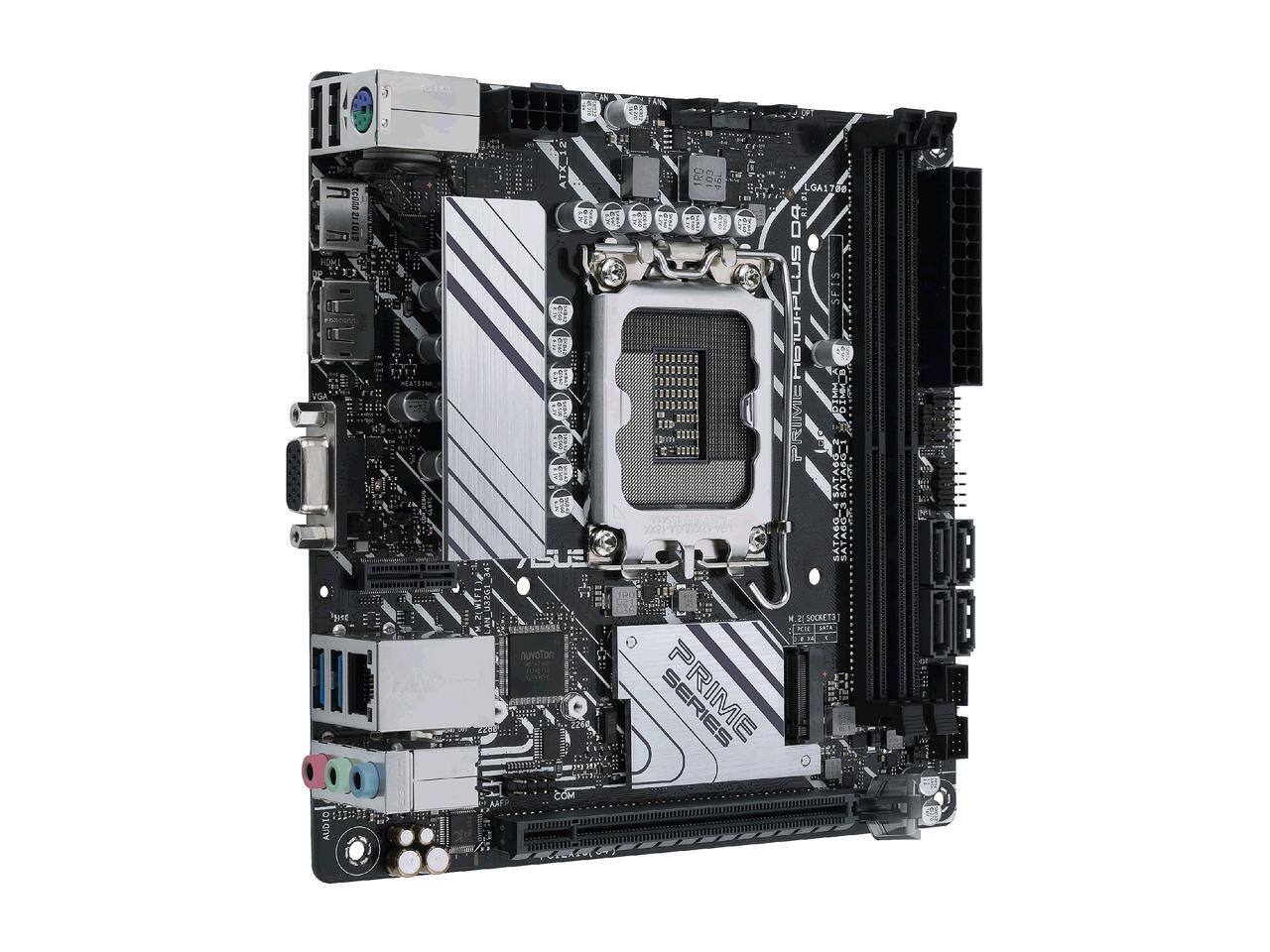 ASUS PRIME H610I PLUS D4 LGA 1700 mini ITX Motherboard (PCIe 4.0