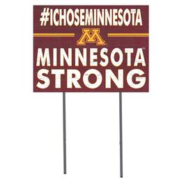 Jardine - Minnesota Golden Gophers 18'' x 24'' I Chose Lawn Sign - Maroon