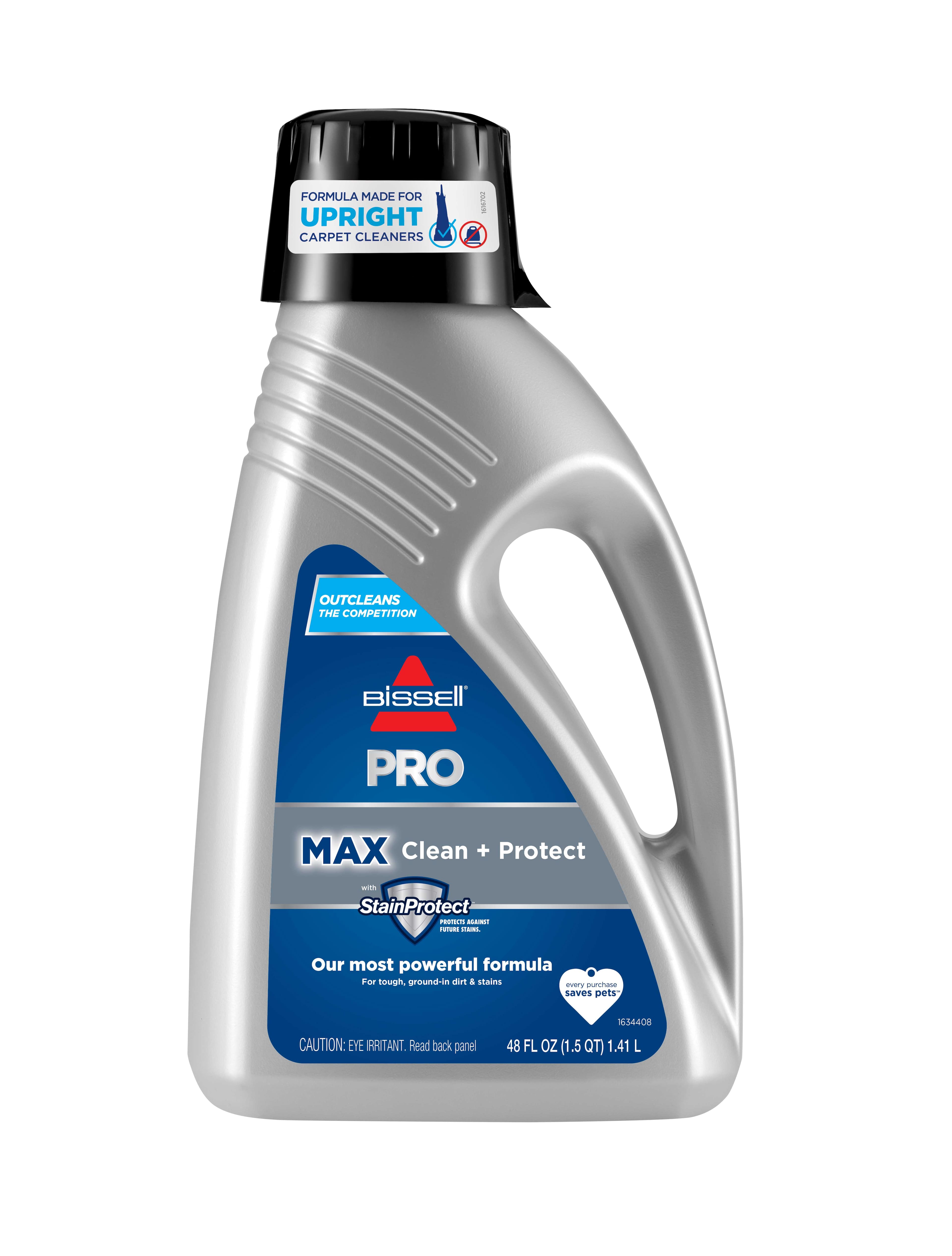 BISSELL - PRO MAX Clean + Protect Upright Carpet Formula (48 oz.) - Gray/Blue - Front_Zoom