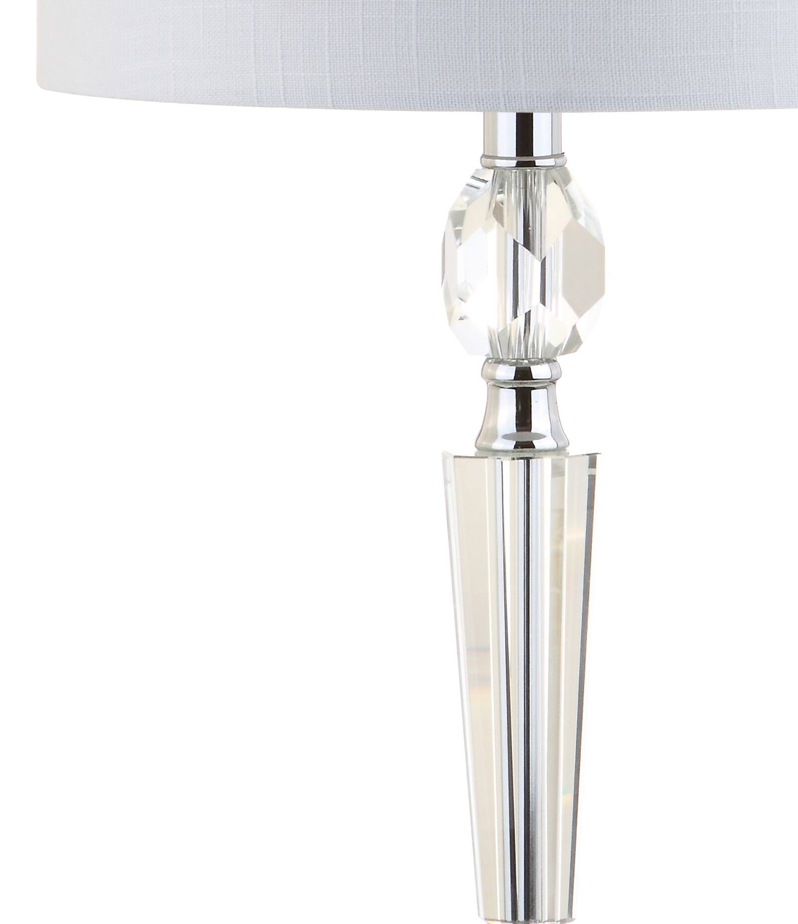 Alt View 6. Jonathan Y - Victoria 27" Crystal LED Table Lamp, Clear (Set of 2) - Clear.