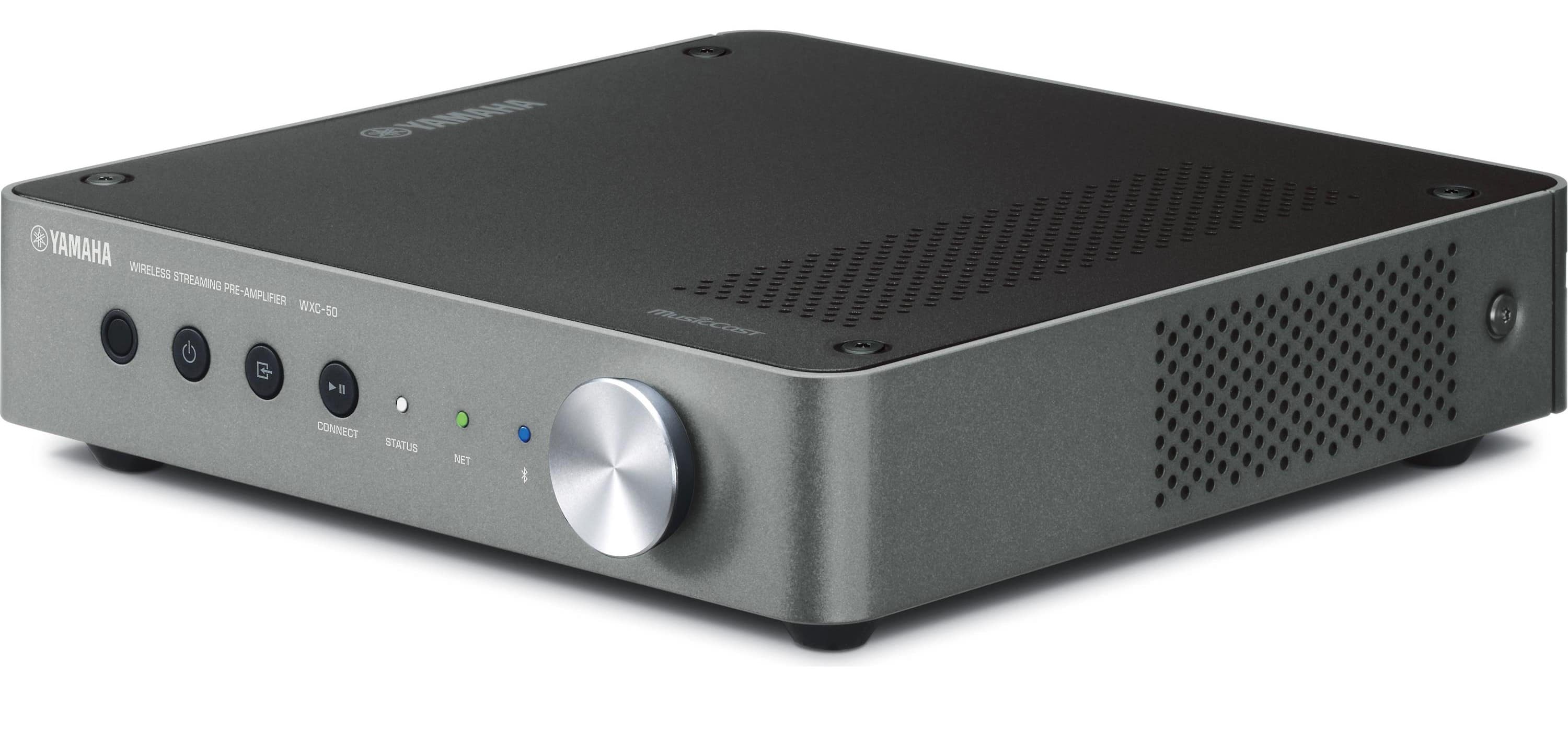 Front. Yamaha - WIRELESS STREAMING PREAMPLIFIER - Silver.
