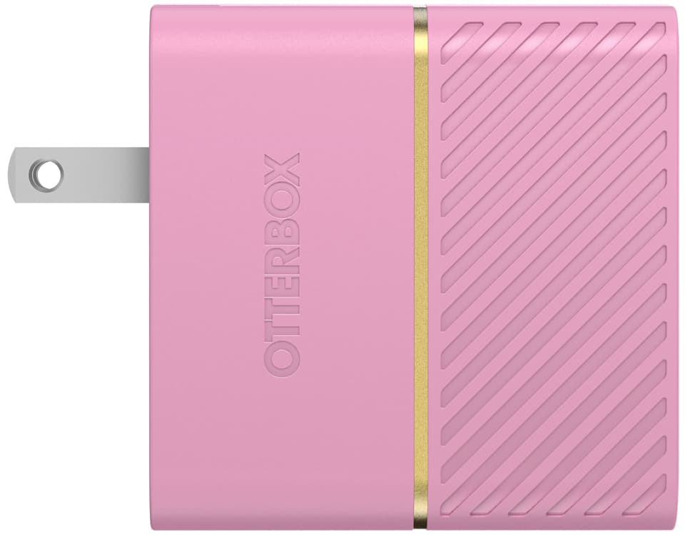 Left. OtterBox - Otterbox USB-C and USB-A Fast Charge Dual Port Wall Charger Purple - Purple.
