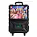 Front. QFX - 15” LED Touch Screen Karaoke Machine - Black.