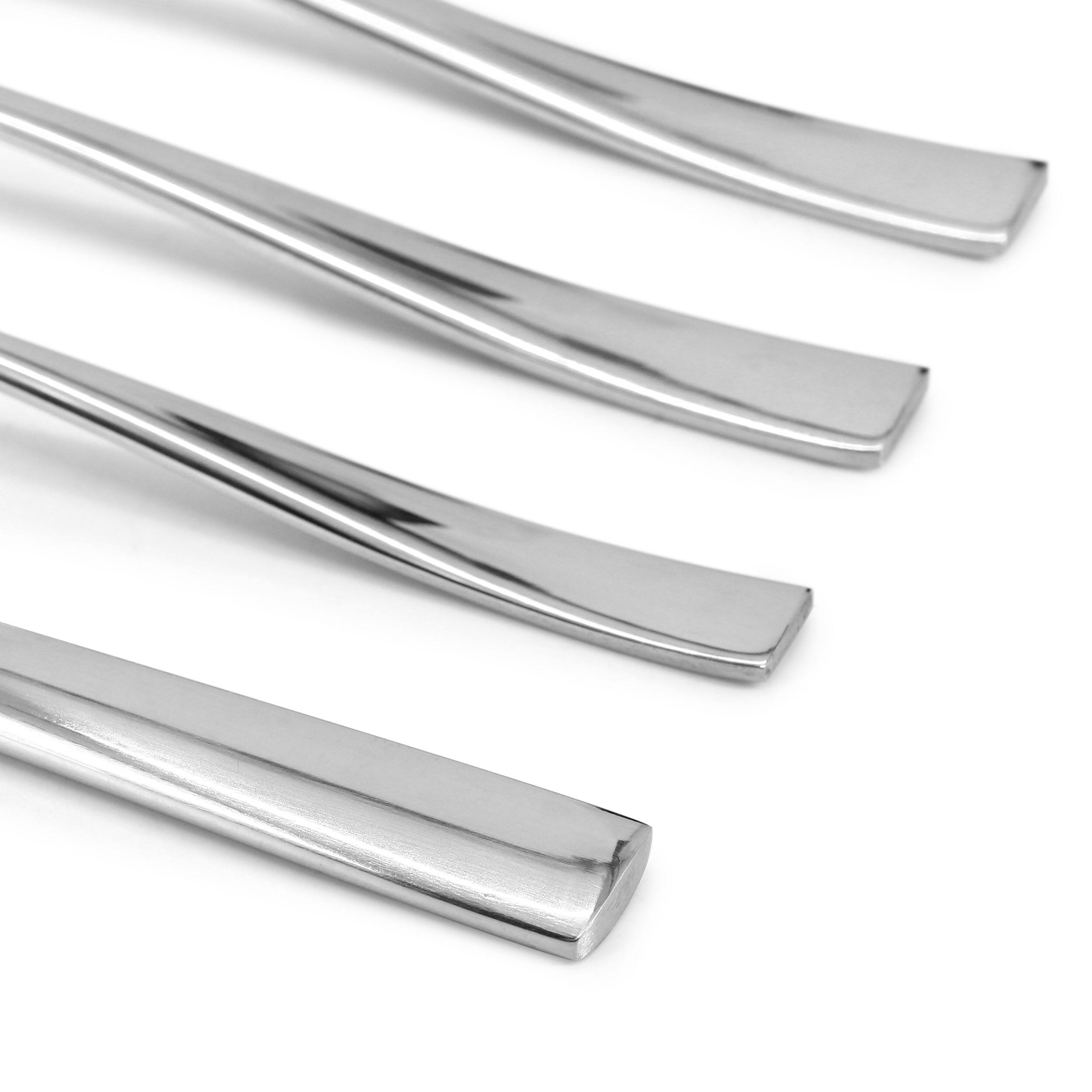 Alt View 3. Oster - Oster Stonington 20 Piece Flatware Set with Steak Knives in Polished Stainless Steel - Silver.