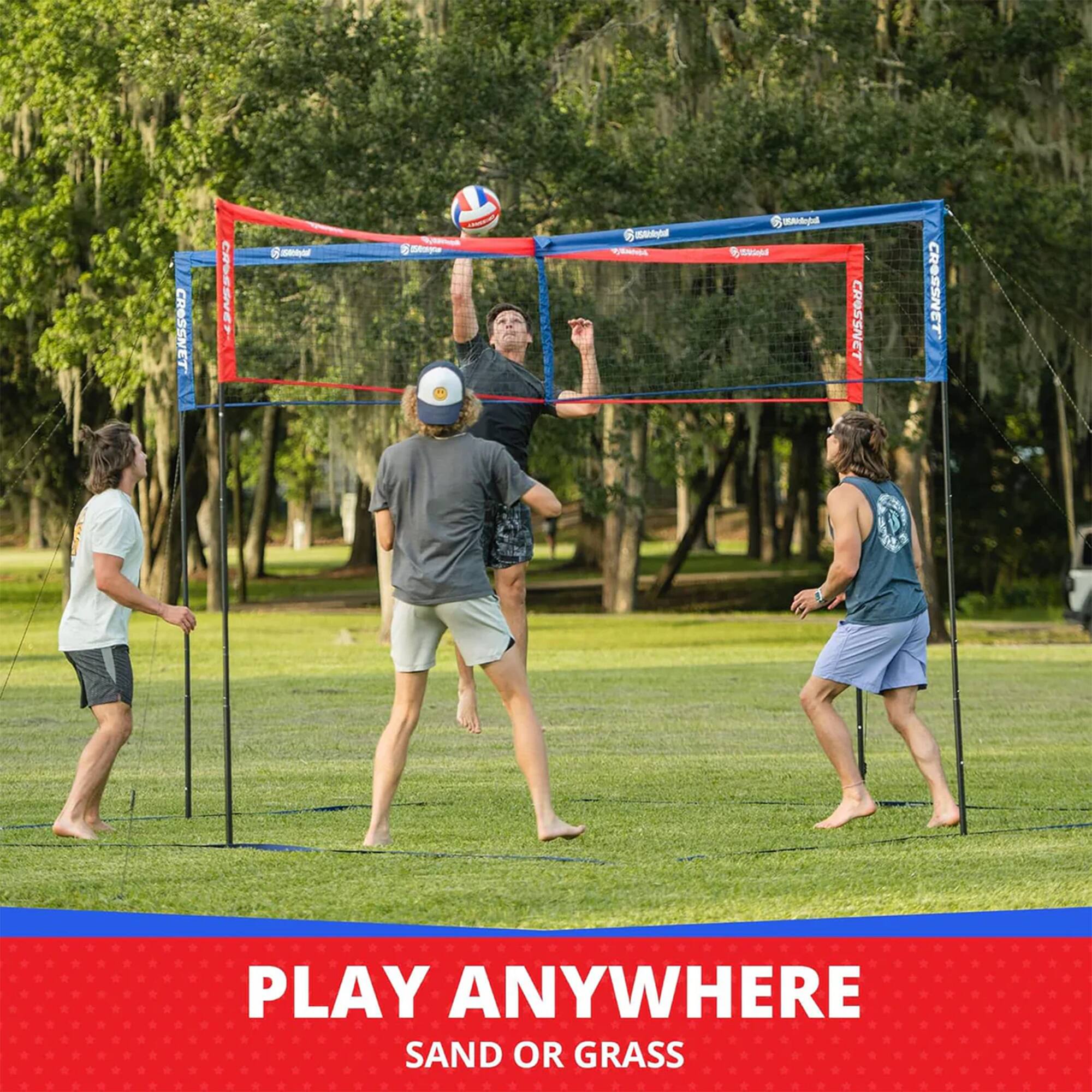 CROSSNET CREENET - Seape Wrhd - Aided n CROSSNET PLAY ANYWHERE SAND OR GRASS

PLAY ANYWHERE
SAND OR GRASS