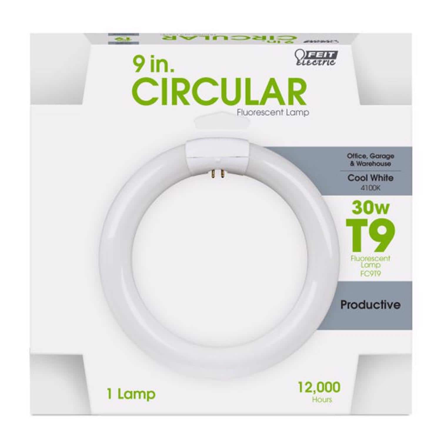 FEIT ELECTRIC - Feit 30 W T9 8.8 in. D X 8.6 in. L Circline Fluorescent Bulb Cool White Tubular 4100 K 1 pk price history on PriceWatchPro