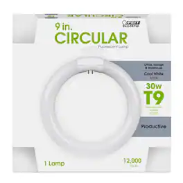 FEIT ELECTRIC - Feit 30 W T9 8.8 in. D X 8.6 in. L Circline Fluorescent Bulb Cool White Tubular 4100 K 1 pk