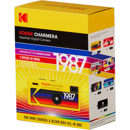 Kodak KODAK KODAK CHARMERA Package NOT included Keychain Digital Camera Memory card 1987 Ko-ak TYPE CO INSPIRED BY THE KODAK TYPE FLING 7 STYLES IN TOTAL The Vintage Collection 1987 TYPE CO Kodak Charmera KEYCHAIN DIGITAL CAMERA TYPE DE TYPE DE 1987 ? SECRET THE MINI CAMERA & BLIND BOX ALL IN ONE