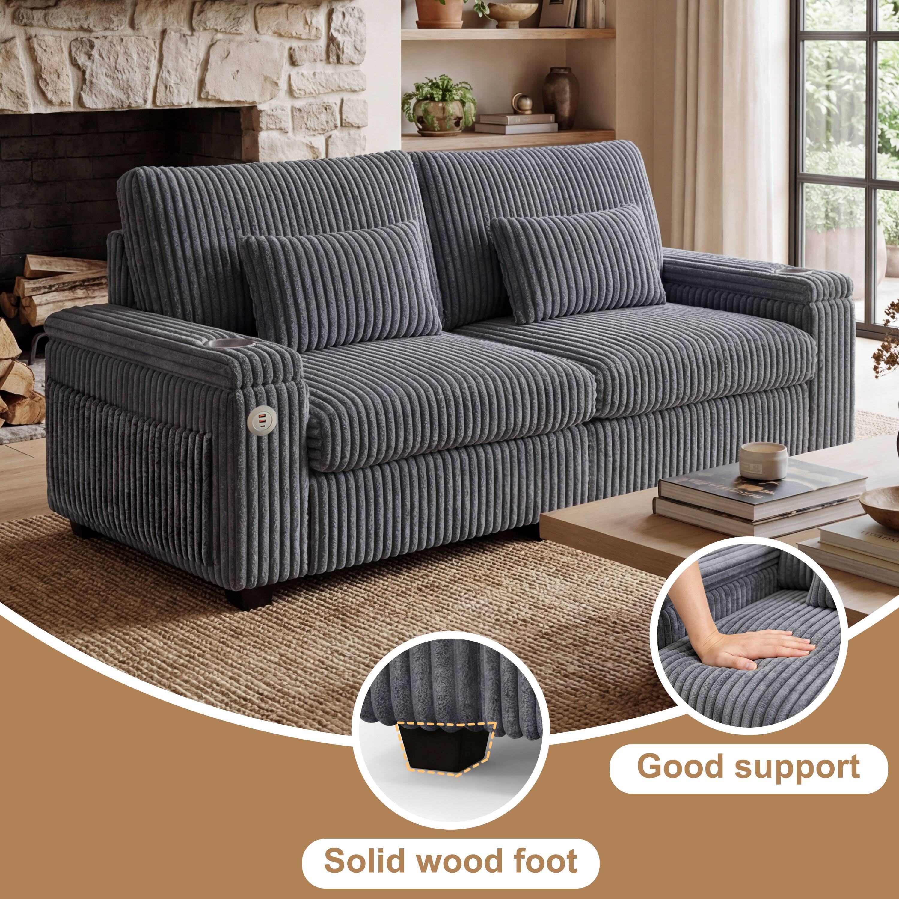 - Good support
- Solid wood foot