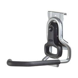 RubberMaid - Vertical FastTrack Hanging Wall Mount Bike Hook Garage Organizer - Gray/Black