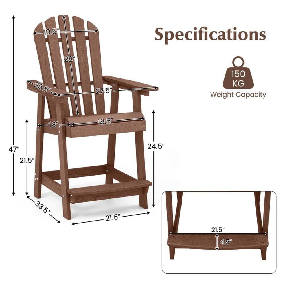 19.5"  
28"  
25.5"  
27.5"  
18"  
19.5"  
47"  
21.5"  
24.5"  
33.5"  
21.5"  
21.5"  
4.5"  

Specifications  
150 KG Weight Capacity