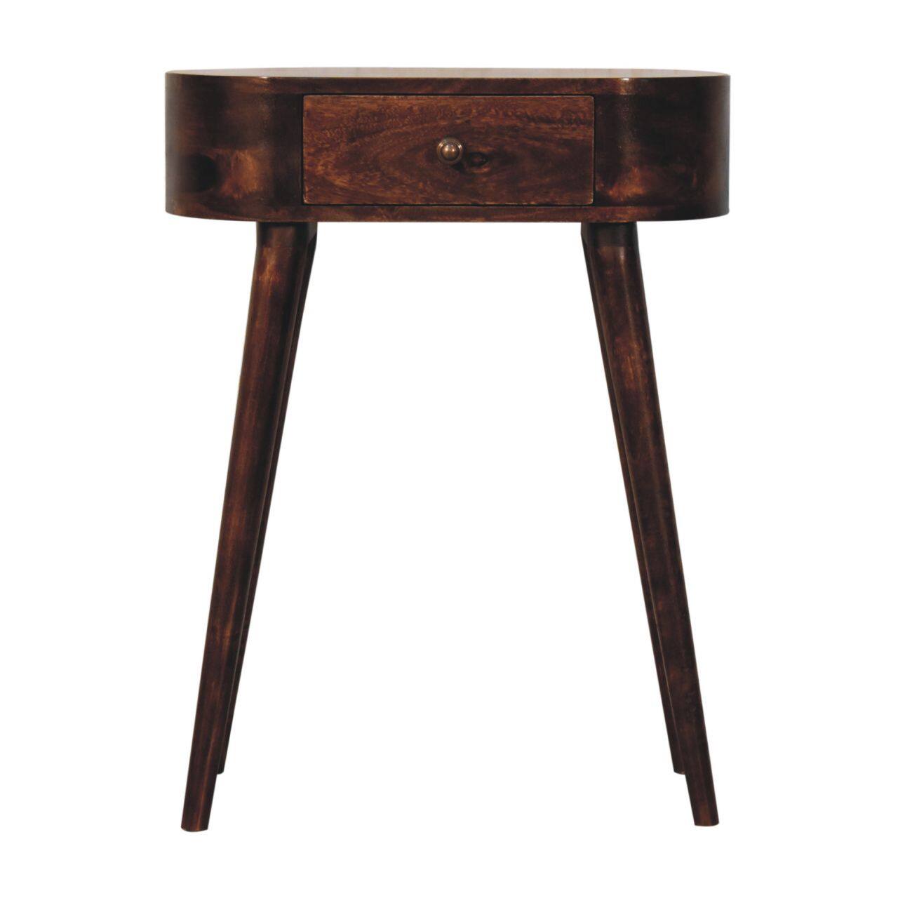 Front. Artisan Furniture - Artisan Furniture Solid Wood Mini Albion California Walnut Console, 1 Drawer, Brown - Brown.