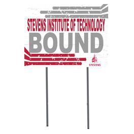 Jardine - Stevens Institute of Technology Ducks 18" x 24" Bound Yard Sign - White