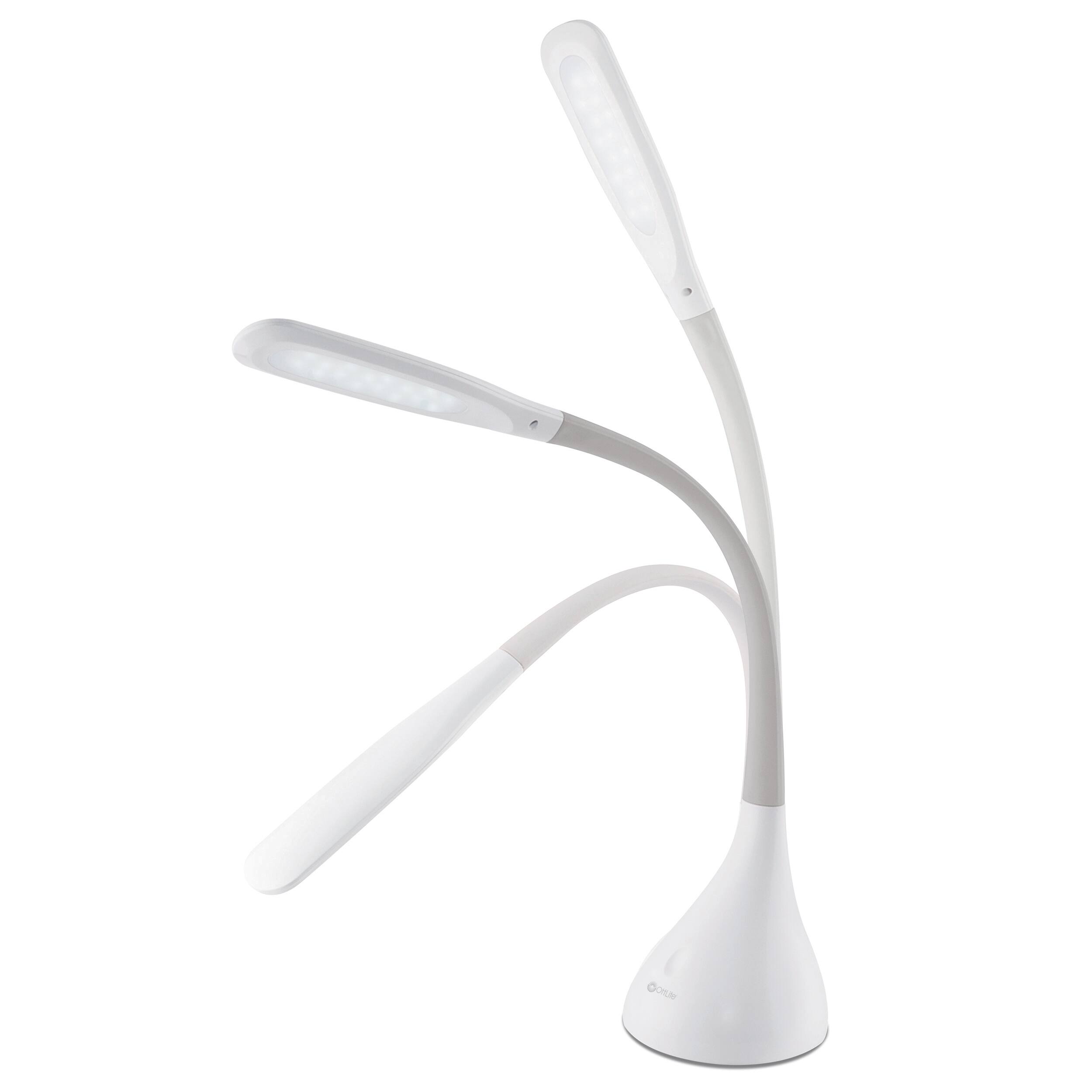 Left. OttLite - Creative Curves LED Desk Lamp - White.
