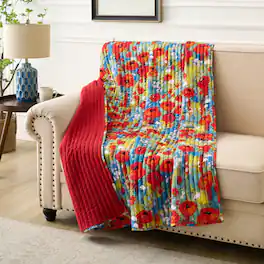 BreeBe - Poppies Throw - Red